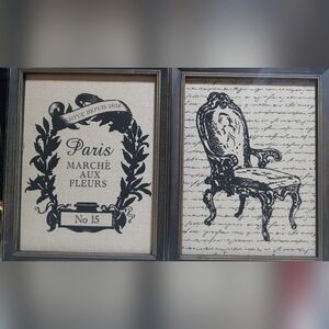 BRAND NEW WITH TAGS Vintage "LOOK"Parisian Wall Art Set of 4